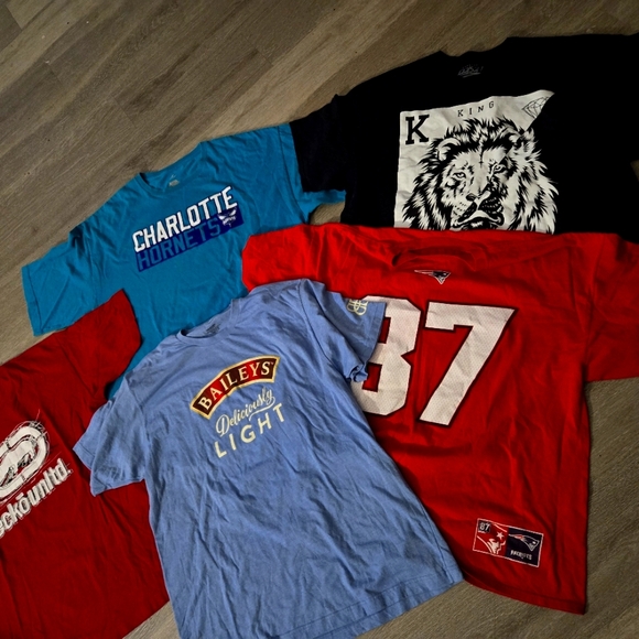 Bundle 5 mens vintage shirts 🩵💛💫 - Picture 1 of 11
